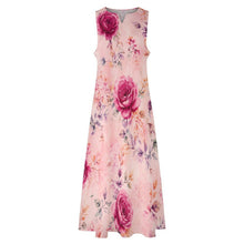Load image into Gallery viewer, Rich &amp; Rich Women's Blushing Rose Garden Sleeveless Maxi Dress with Pockets - Rich and Rich Homeopportunities
