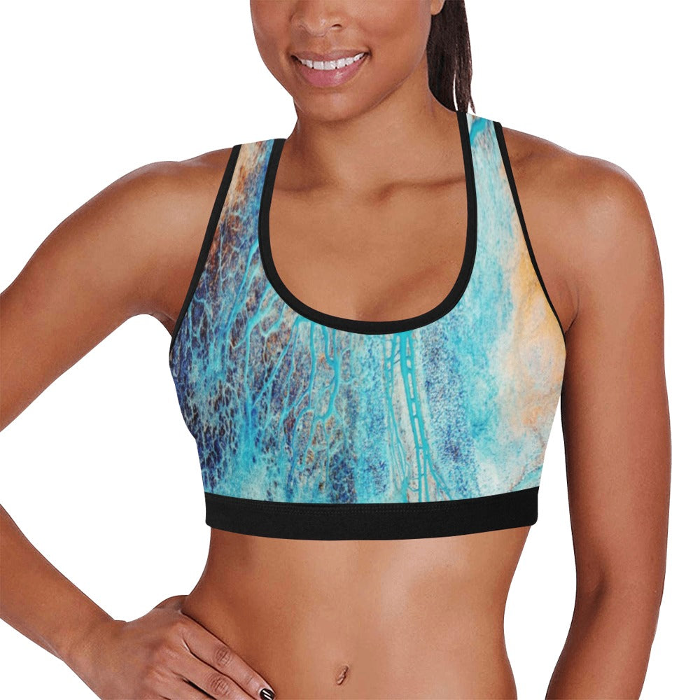 Rich and Rich Turquoise Yoga Leggings and Sports Bra Set for Women