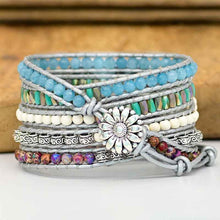 Load image into Gallery viewer, Hand-woven Stone Bead Watch – European and American Popular Accessories
