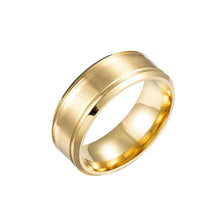 Load image into Gallery viewer, Unisex Stainless Steel Wedding Ring 8 mm – Black/Gold/Silver
