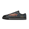 Rich and Rich Blue Floral Women's Classic Canvas Sneaker with vibrant floral design
