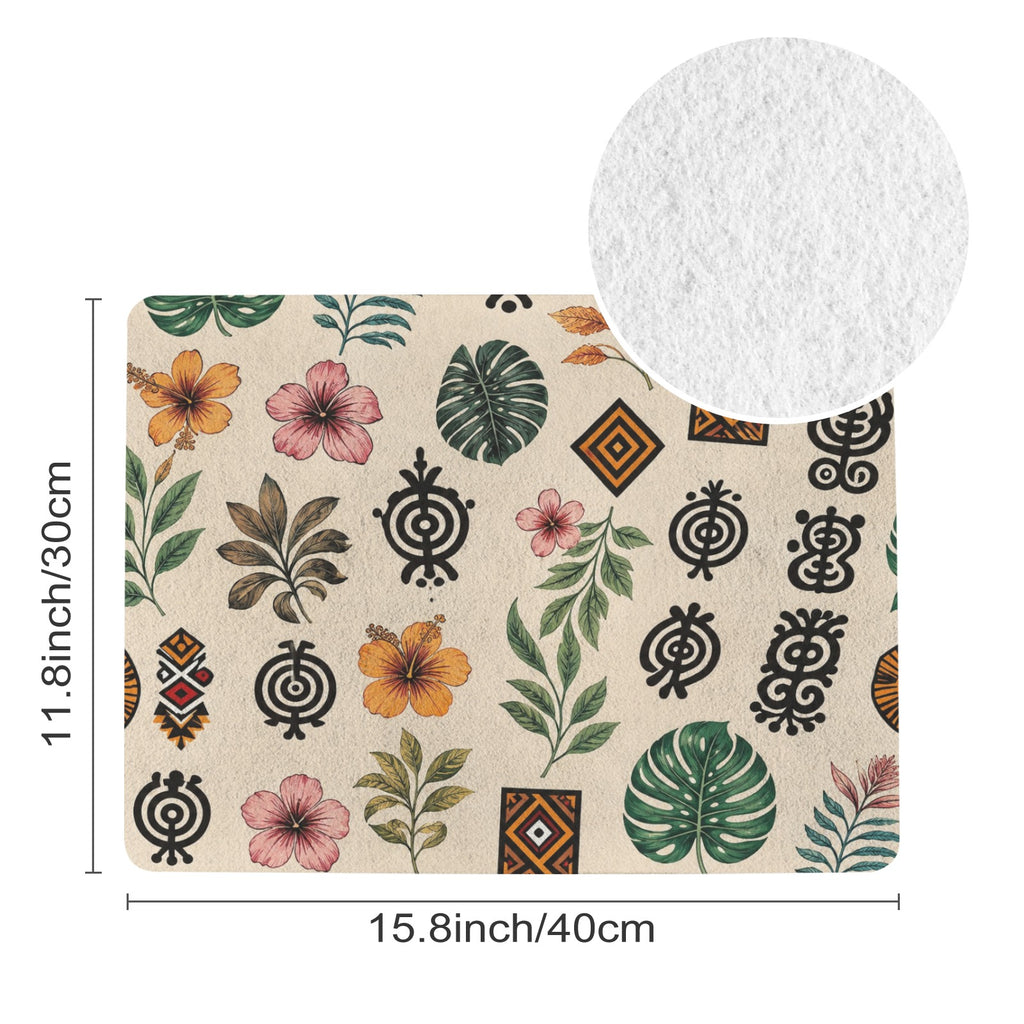 Rich & Rich Personalized Pet Beige Feeding Mat – Custom Absorbent Non-Slip Pet Food & Water Mat (USA) - Rich and Rich Homeopportunities