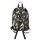 Travel backpack with sport-inspired artwork, padded laptop sleeve and multiple exterior pockets — additional view 8