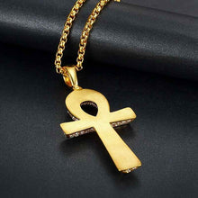 Load image into Gallery viewer, Men’s/Women’s Egyptian Ankh Pendant - Hip-Hop Steel Unisex Gem

