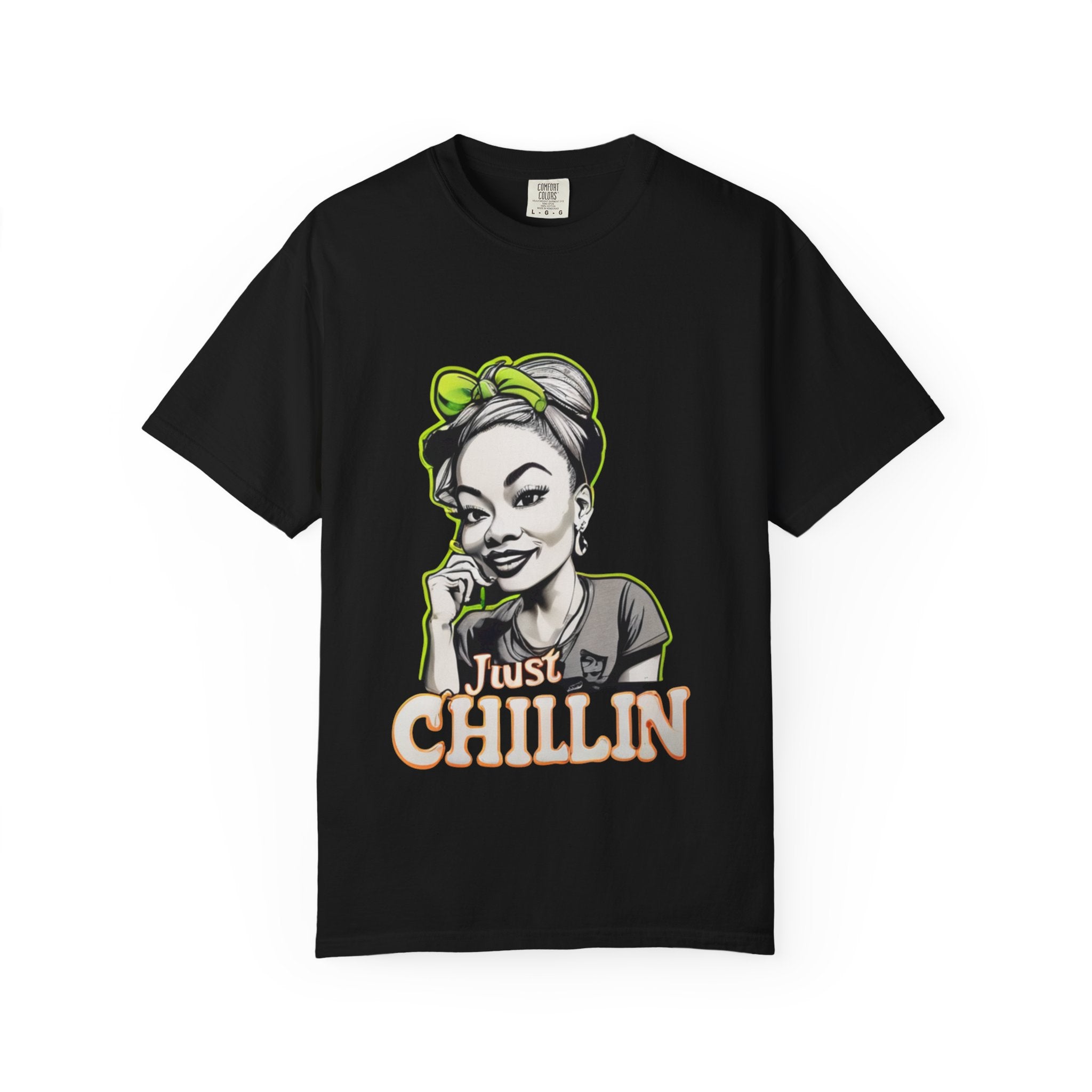 Unisex Just Chillin' Graphic T-shirt in vintage style, casual summer wear with vibrant design