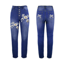 Load image into Gallery viewer, Rich and Rich White Flower Women's Jeans - Rich and Rich Homeopportunities
