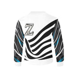 Critter Kicks Zebra Zest Boys White Long Sleeve T-Shirt