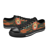 Critter Kicks Boys Orange Camouflage King Of The Jungle Canvas Sneakers