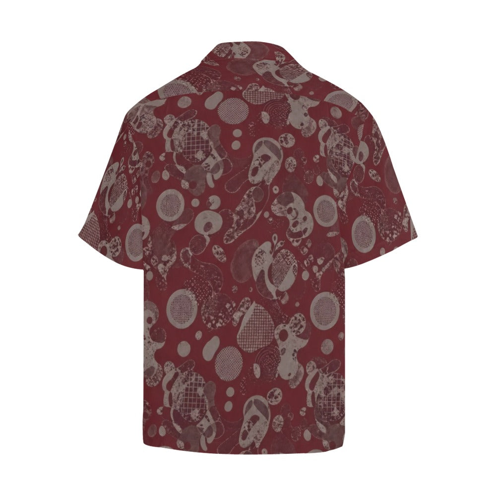 Rich and Rich Men's Burgundy Designer Fusion Shirt