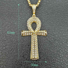 Load image into Gallery viewer, Men’s/Women’s Egyptian Ankh Pendant - Hip-Hop Steel Unisex Gem
