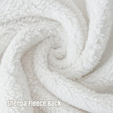 Burgundy blossom printed throw blanket with Sherpa fleece backing, 50 by 60 inches — additional view 7