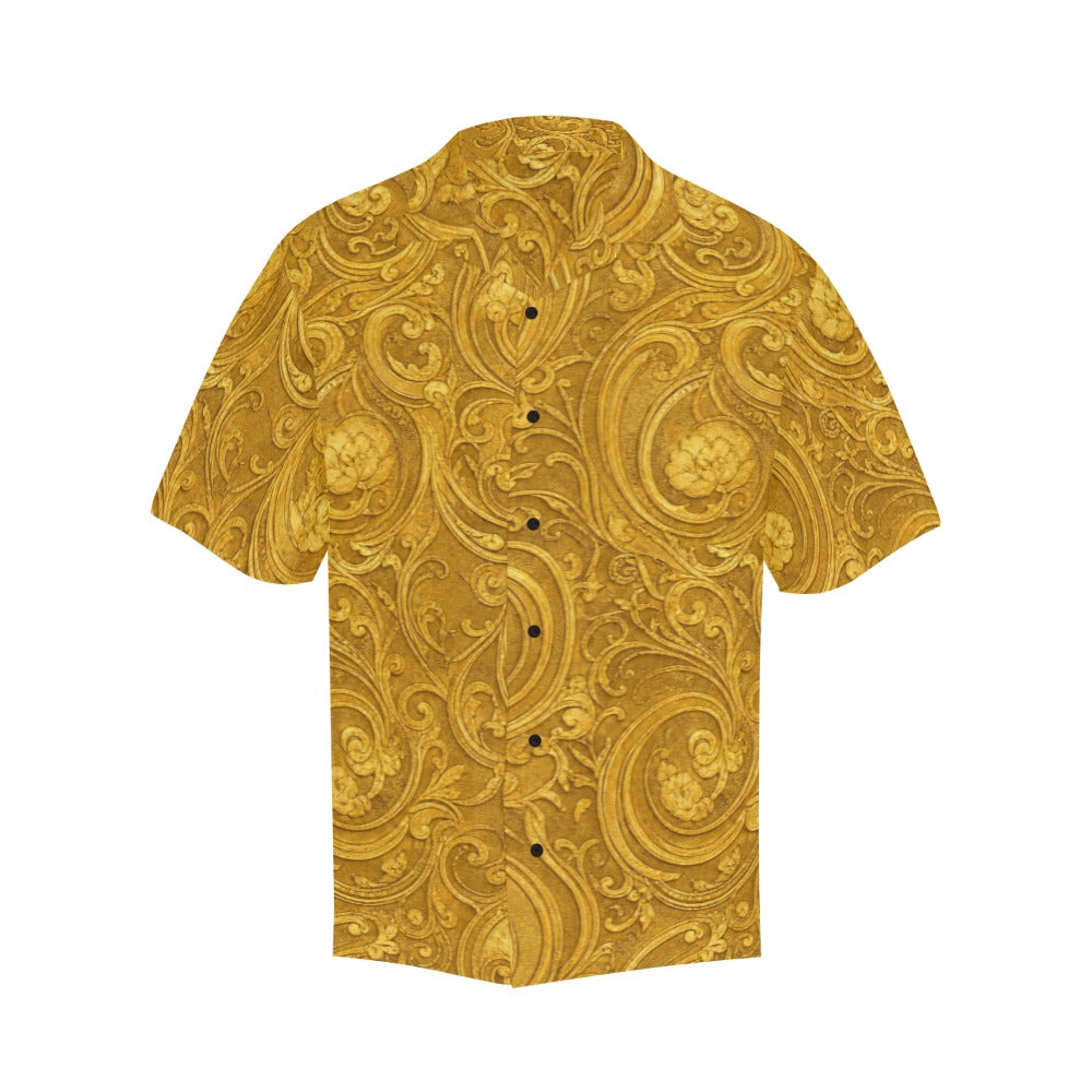 Rich and Rich Men's Golden Designer Shirt