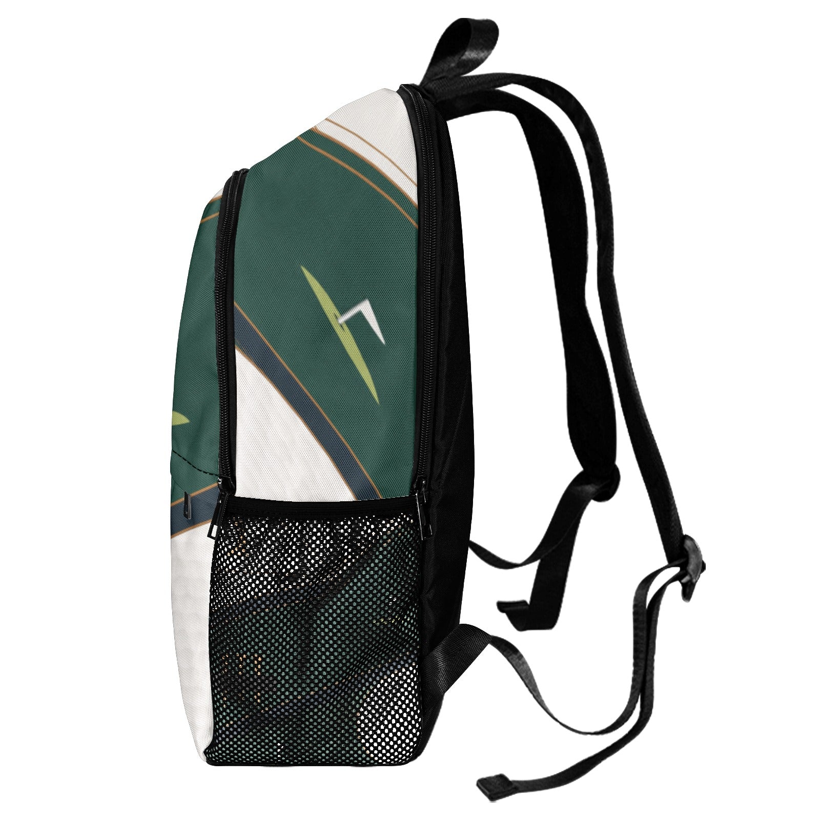 A Rich and Rich Men's Green Designer Golf Backpack Fabric Backpack with Side Mesh Pockets (Model 1659) - Rich and Rich Homeopportunities