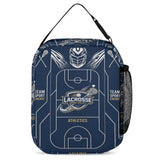 Blue lacrosse three-piece set with backpack, insulated lunch bag, and matching pencil case — additional view 11