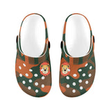 Critter Kicks Boys Orange Camouflage King Of The Jungle Clogs