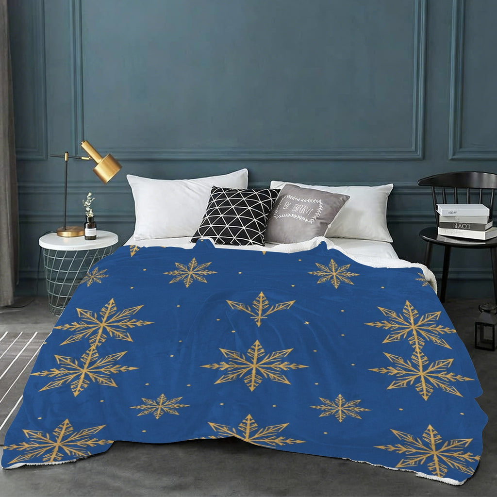 Rich and Rich Nordic Snowflake Sherpa Fleece Blanket 90 x 108 - Rich and Rich Homeopportunities