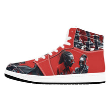 Load image into Gallery viewer, R&amp;RH Chess Game Men&#39;s High Top White Sneakers
