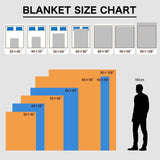 Oversized 90x108 sherpa fleece blanket with Harmony Heritage printed front in burgundy and gold — product detail