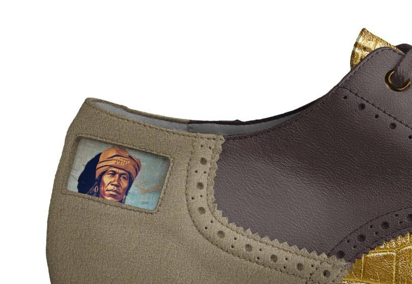 Earthtones British Derby men's shoes by Rich and Rich Home Opportunities in rich earthtone colors