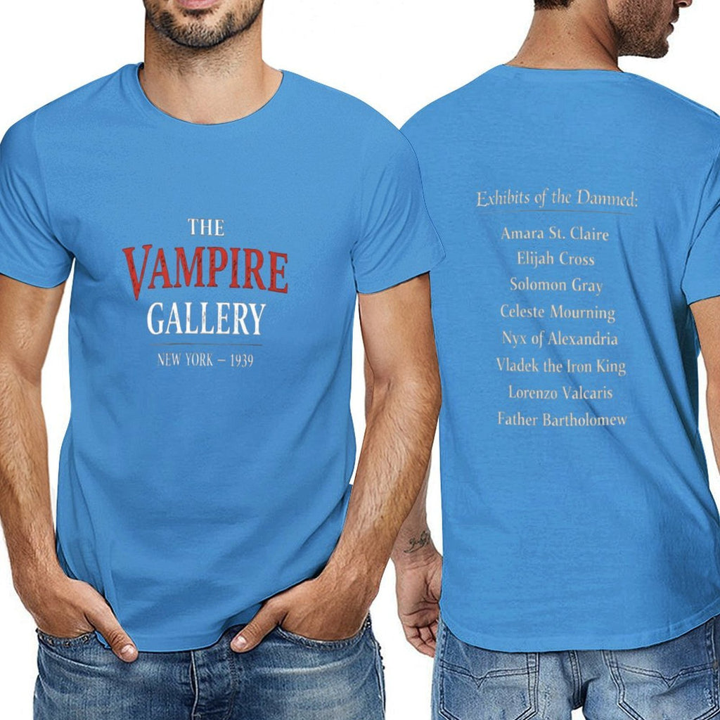 The Vampire Gallery Men's Short Sleeve T-Shirt featuring vampire graphic design