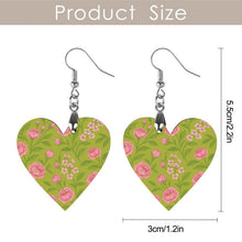 Load image into Gallery viewer, Wooden earrings pendant Wooden Earrings Pendant (Love Shape) - Rich and Rich Homeopportunities

