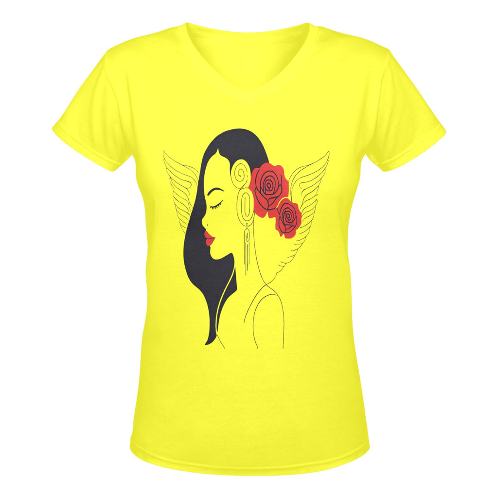 Rich and Rich Women's Rose Designer Cotton T-Shirt in white with rose print