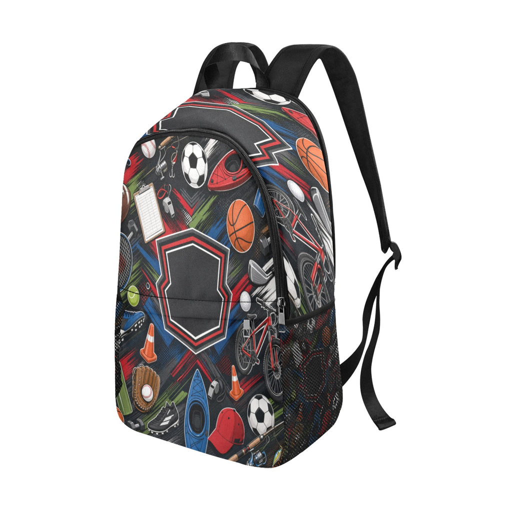 Unisex All Sports 1200D Nylon Fabric Backpack with Side Mesh Pockets | Durable School, Office & Travel Laptop Bag