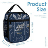 Blue lacrosse three-piece set with backpack, insulated lunch bag, and matching pencil case — additional view 10