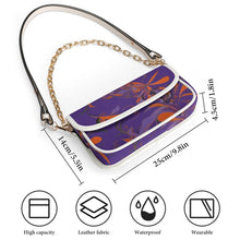 Load image into Gallery viewer, Rich &amp; Rich Purple Passion Botanical Flap Shoulder Handbag - Rich and Rich Homeopportunities
