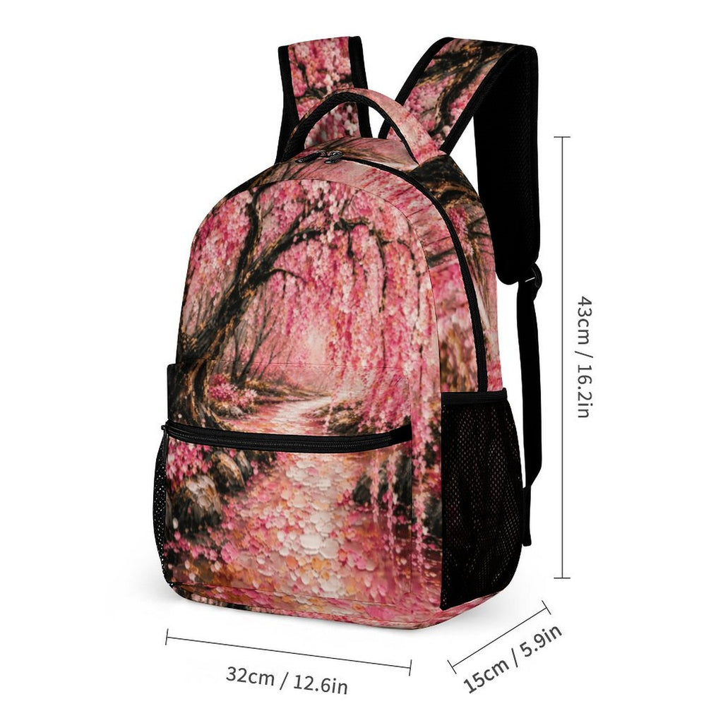 Japanese Cherry Blossom Three Piece Combination Backpack Set
