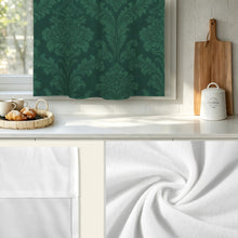 Load image into Gallery viewer, Rich and Rich Sovereign’s Kaleidoscope Green Velvet Window Curtain 28"(W) x 40"(H)
