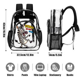 Critter Kicks Zebra Zest Kids Clear Backpack