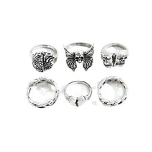 Load image into Gallery viewer, Mens Vintage Skull Ring Exaggerated Hollow Brain Love Necronomicon
