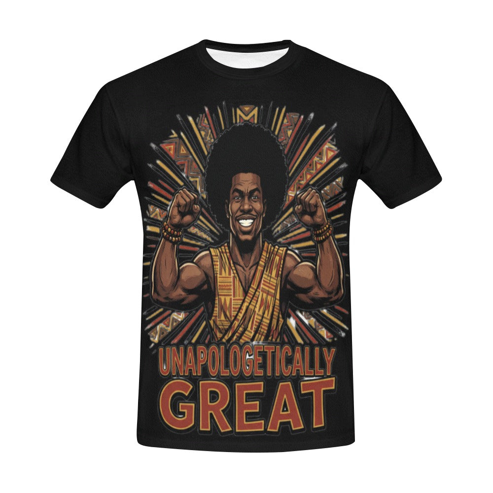 Rich and Rich Unapologetically Great Men's Black T-Shirt