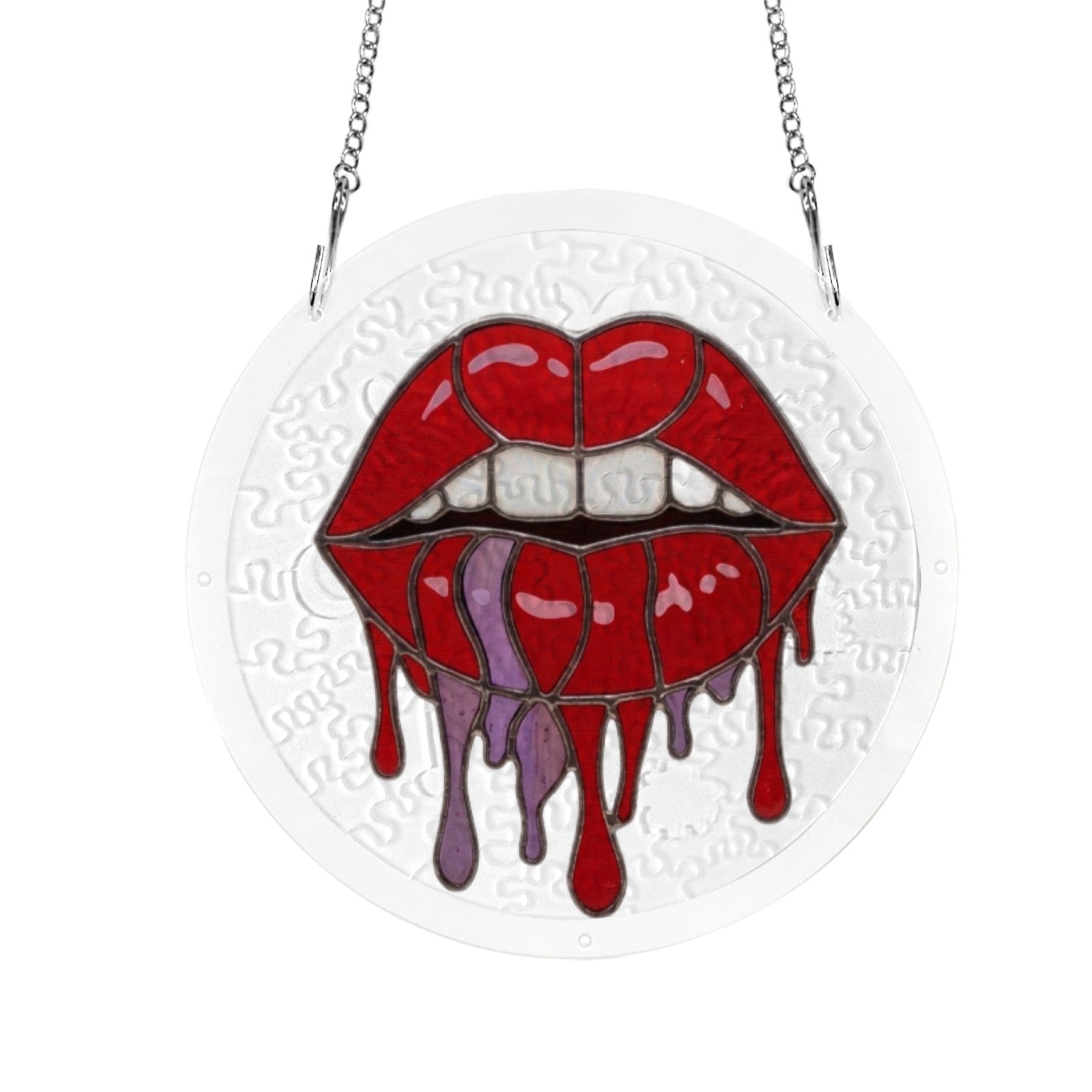 Rich and Rich Assembled Jigsaw Puzzle Halloween Lips