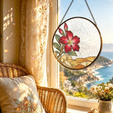 Rich and Rich WanderGlow Sahara Desert Rose Stained Glass Suncatcher 11.8inch