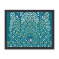 Rich and Rich Peacock wooden frame painting 40x30cm with vibrant peacock design