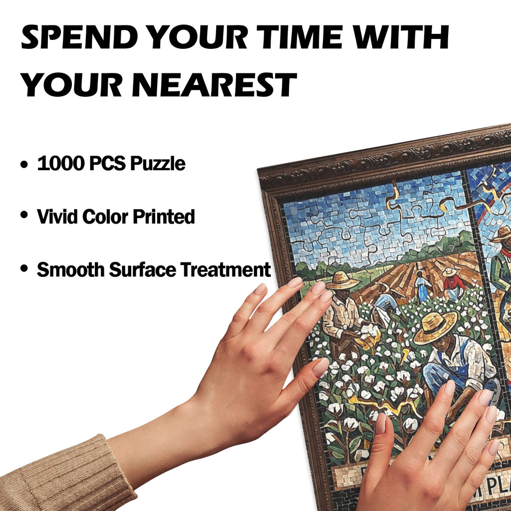 From Plantation to Stage — The Journey Panoramic Mosaic Jigsaw Puzzle
