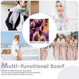 Soft imitation cashmere tassel scarf with finished hem and tassel fringe, one size — product detail
