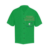 Men's green Hawaiian-style short-sleeve golf shirt with notch lapel and boxy relaxed fit — additional view 7