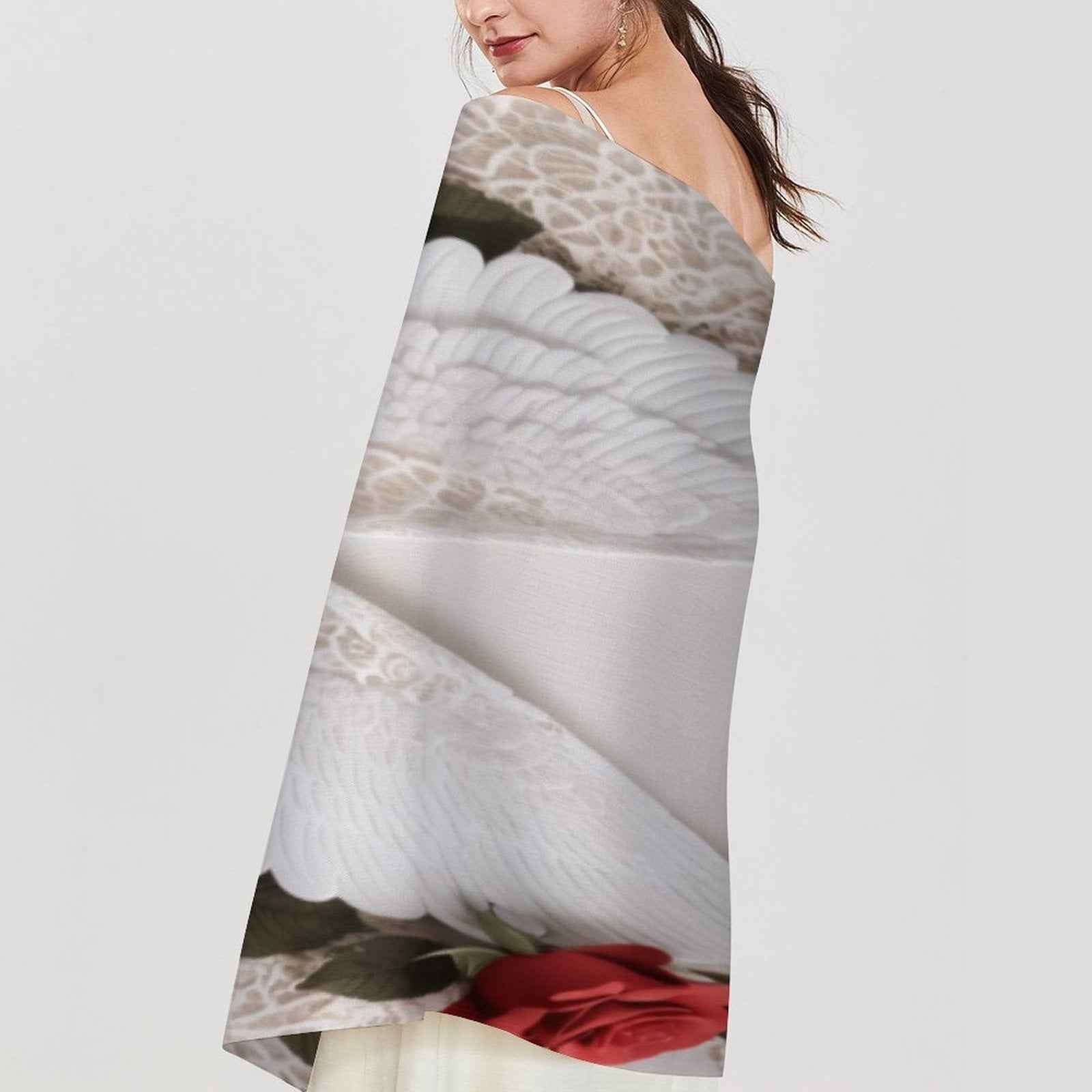 Soft imitation cashmere tassel scarf with finished hem and tassel fringe, one size — additional view 6