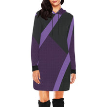 Load image into Gallery viewer, Rich and Rich Purple Abstract Women&#39;s Hoodie Dress
