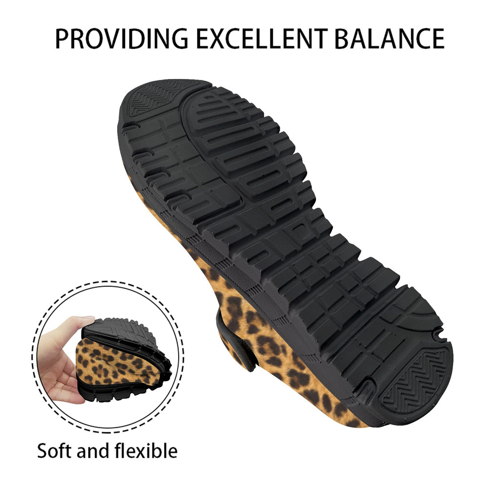 Rich and Rich Brown Animal Print Women's Mary Jane's
