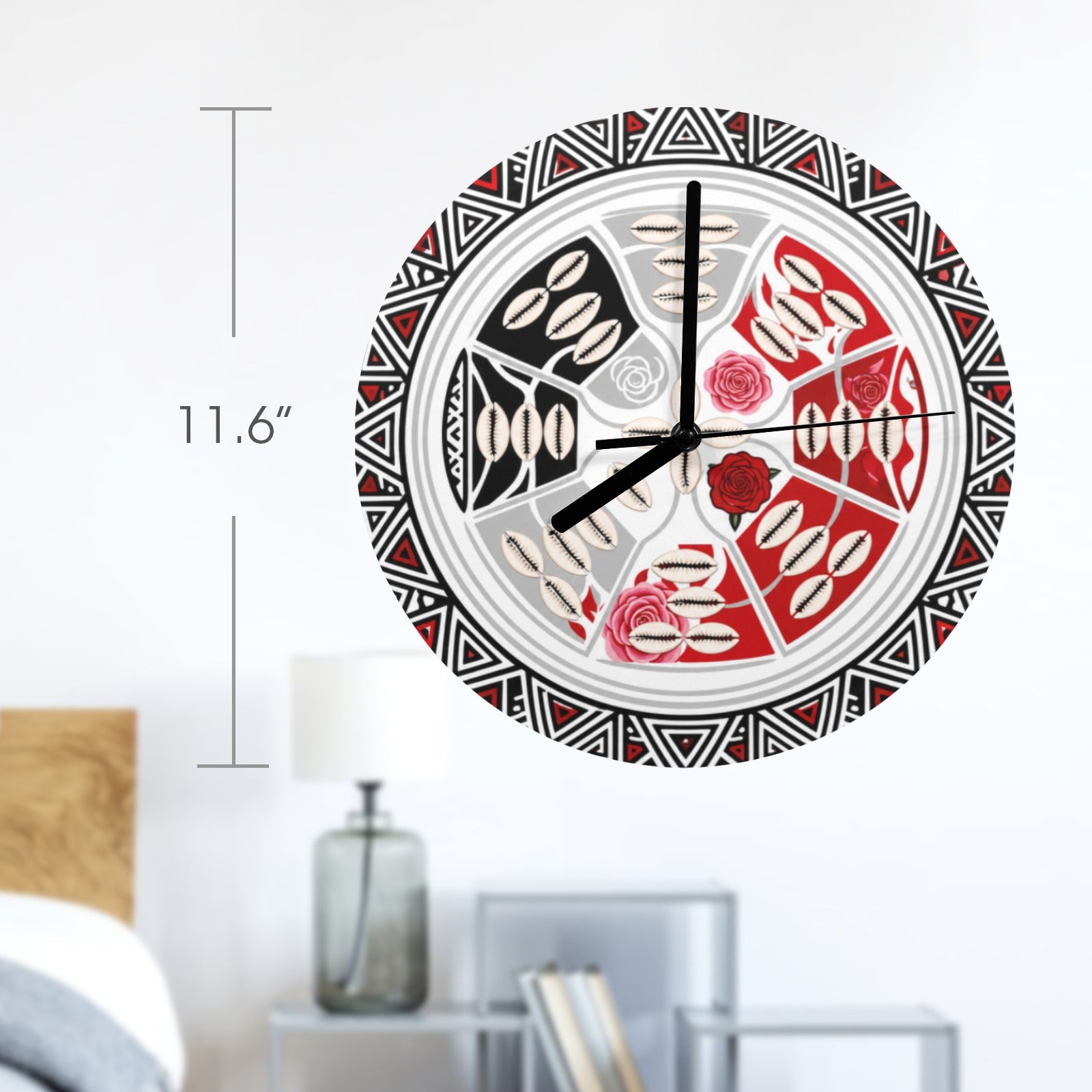 Rich and Rich Circle of Prosperity Floral Wall Clock - Rich and Rich Homeopportunities