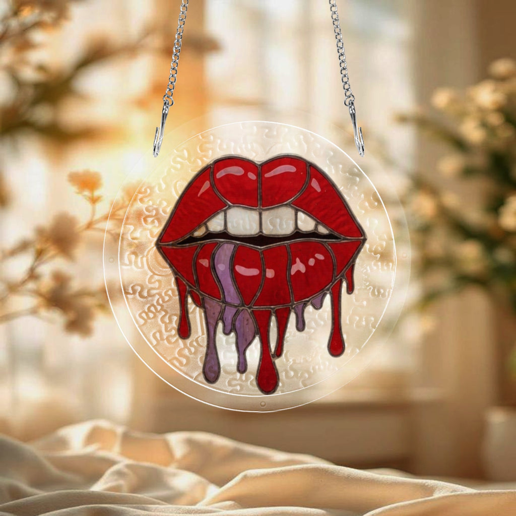Rich and Rich Assembled Jigsaw Puzzle Halloween Lips