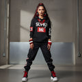 Rich and Rich SUPRR ME Women's Black Hoodie front view on model