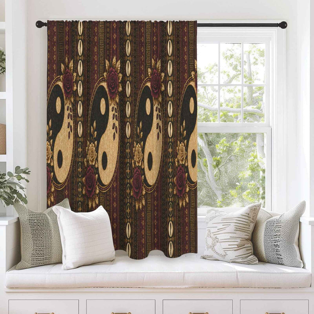 Rich and Rich Velvet Harmony Heritage Window Curtain 28 x 40 - Rich and Rich Homeopportunities