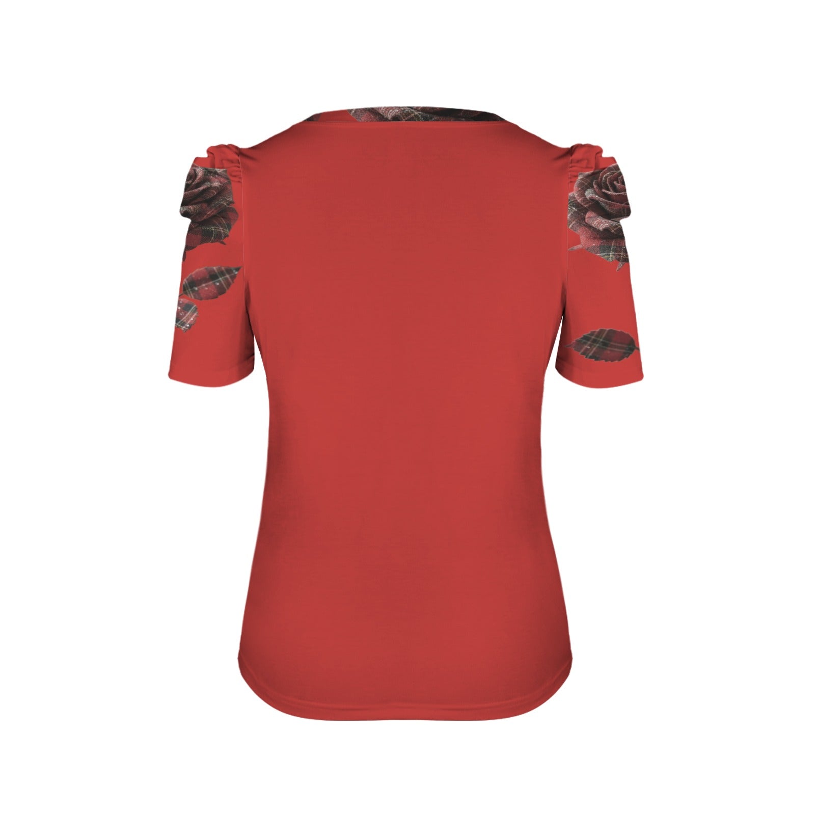 Rich and Rich Red Rose Women's Puff Sleeve T-Shirt