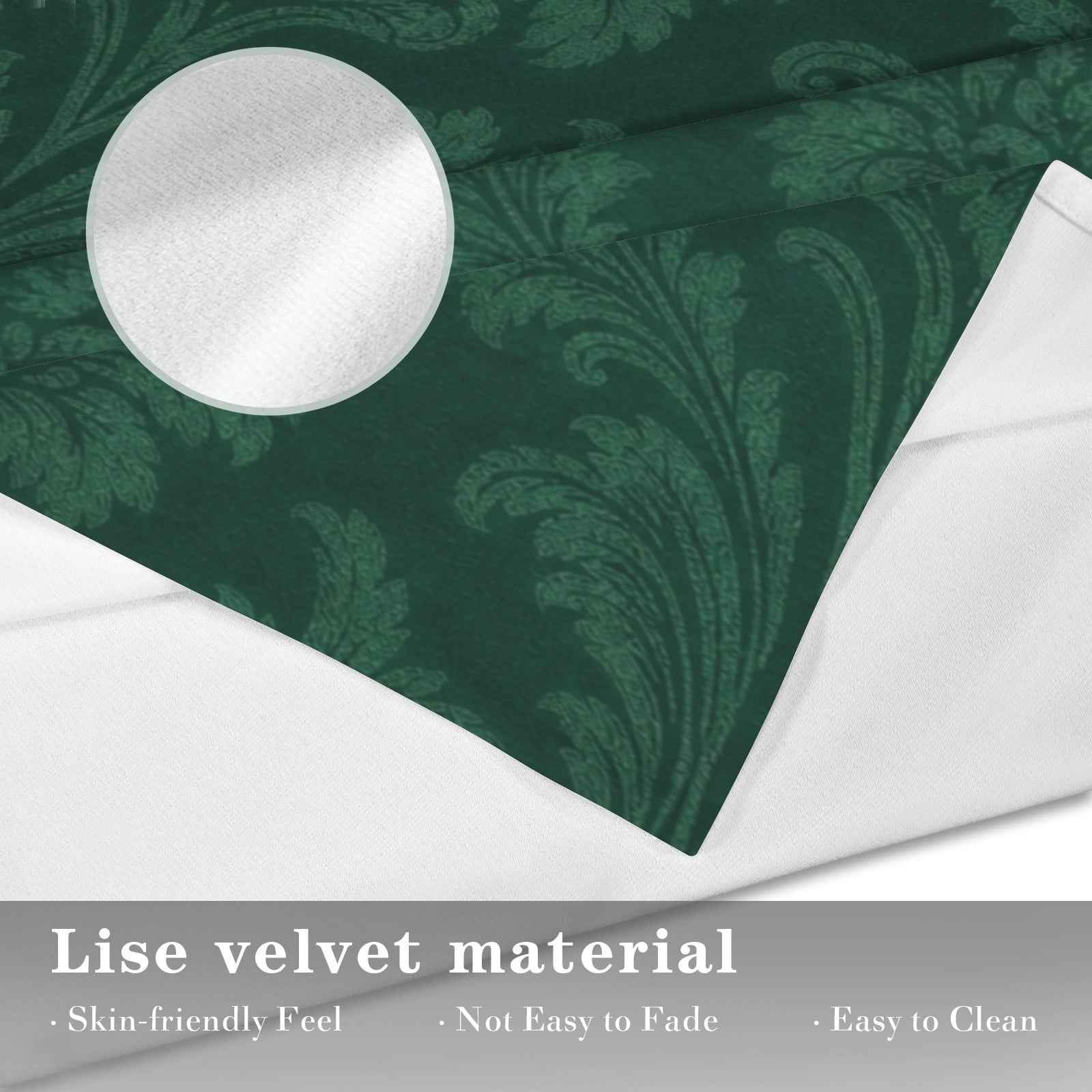 Rich and Rich Sovereign’s Kaleidoscope Green Velvet Window Curtain 28"(W) x 40"(H) - Rich and Rich Homeopportunities