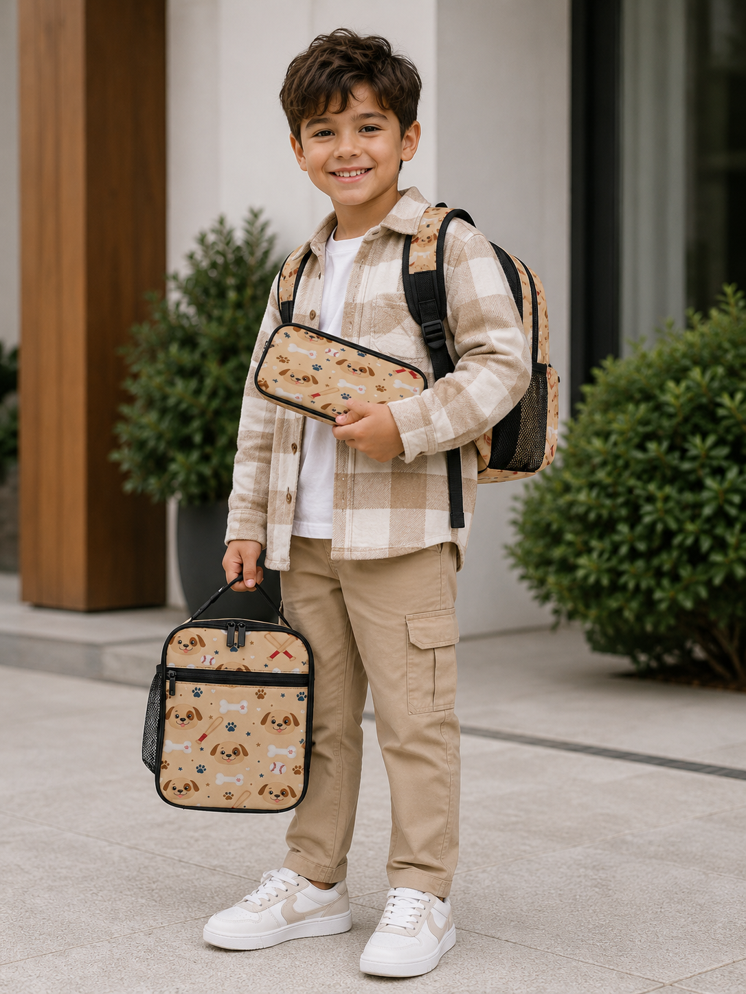 Rich and Rich Sport Utility Dogs and Baseball Unisex Backpack 3 Piece Set Combination